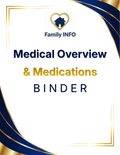 Medical Overview & Medications Organizer - Printable and Fillable PDF