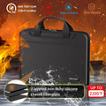 Fireproof & Water-Resistant Expanding File Folder with 13 Pockets Document Organizer with Handle & Labels