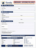 Emergency Information Sheet (Free Download)